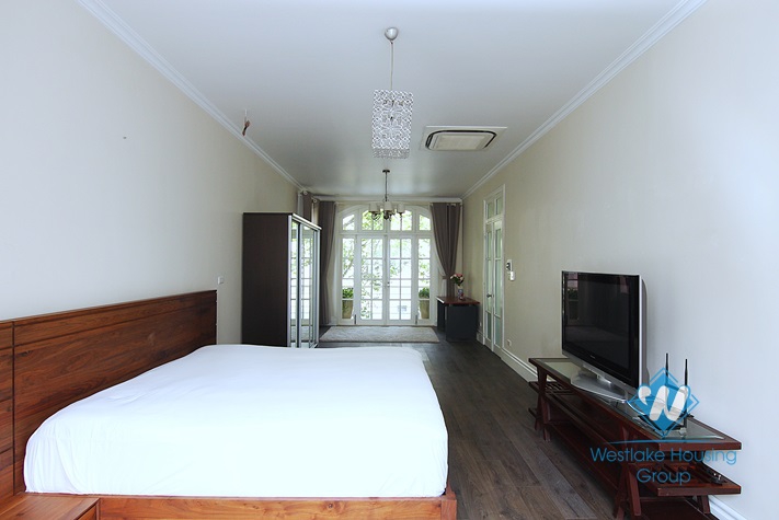 An elegant and high-end villa with a big yard for rent in Tay Ho area